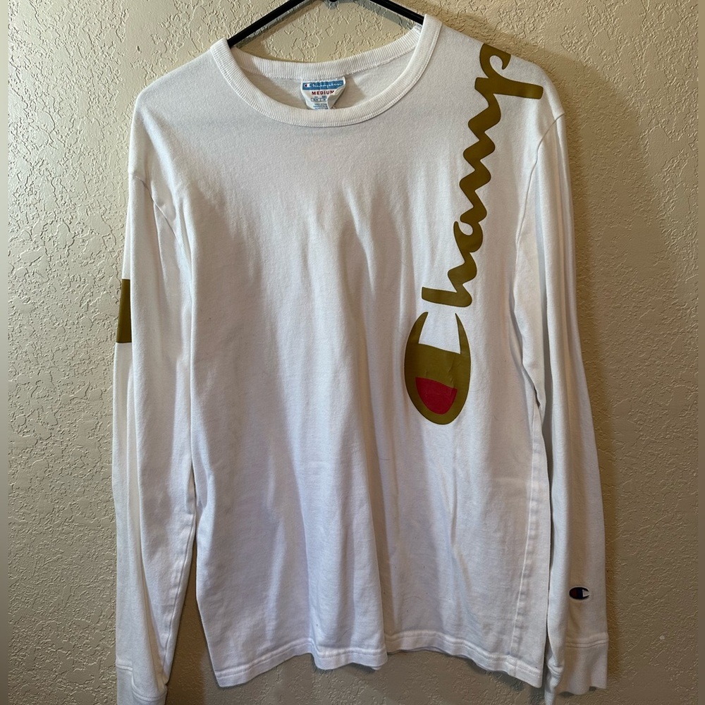 Champion Men’s Graphic Long Sleeve Logo Tee Shirt